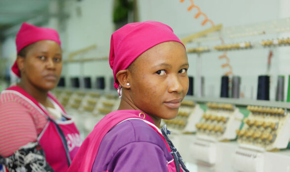 Workers in Lesotho
