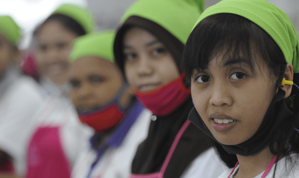 Worker in Indonesia