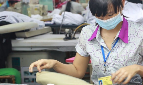 Vietnamese factory worker