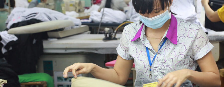 Vietnamese factory worker