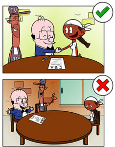 Illustration shows how to negotiate contracts