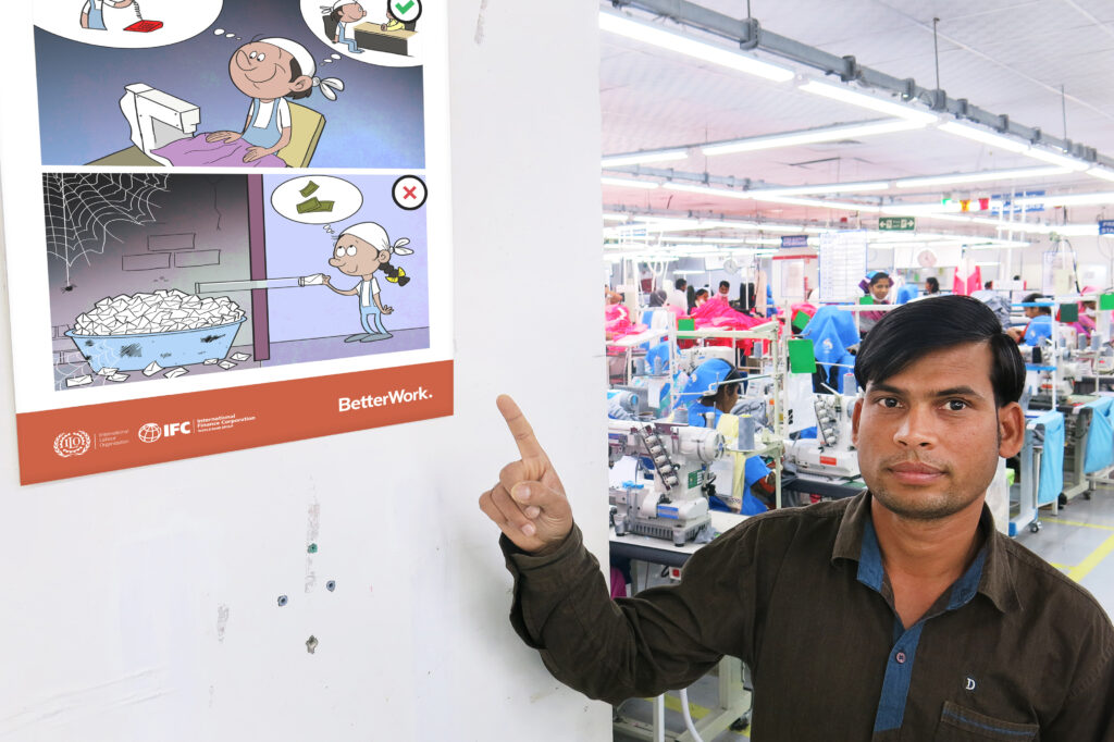 Better Work using cartoons to address serious workplace issues.