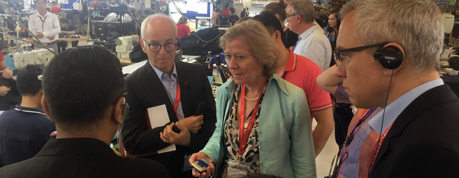 High-level Swiss delegation visits garment factory in Dong Nai