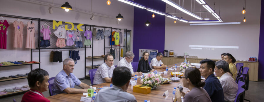 G4 Deputy Heads of Mission visit Thuan Phuong Group, a Better Work Vietnam participating factory in Long An province